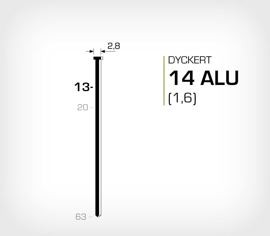 Dyckert 14/13 Aluminium (SKN 16-13 ALU)