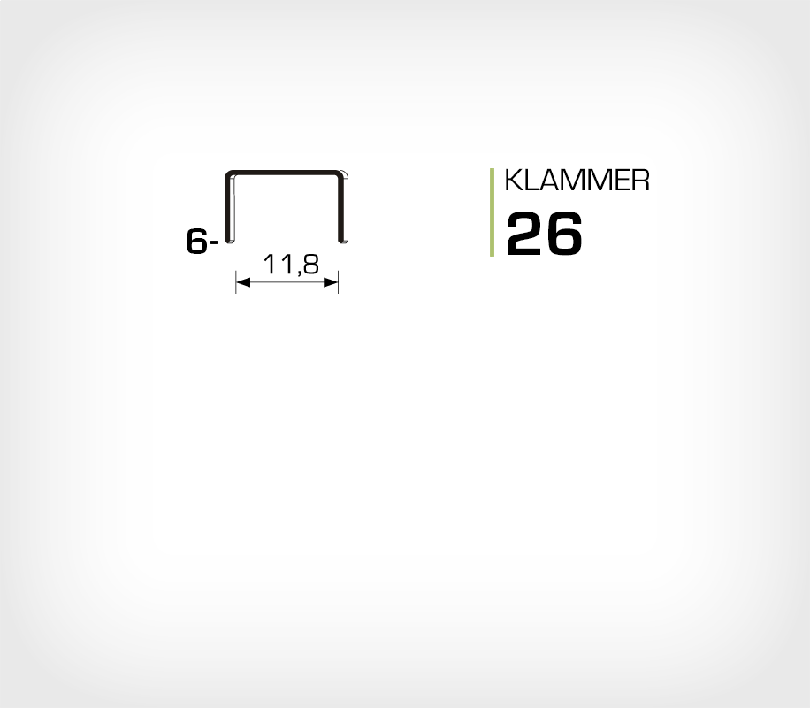 Klammer 26/8 - Rapid 26/8 Super Strong