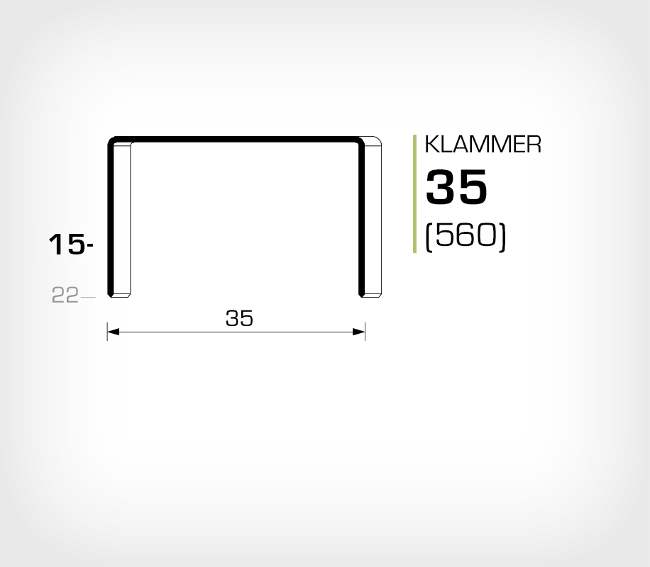 Klammer 35/15 (560-15K)