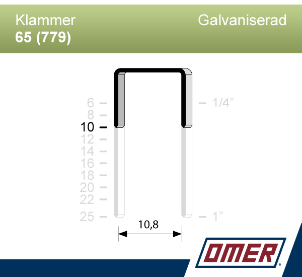 Klammer 65/10 (779-10) - 