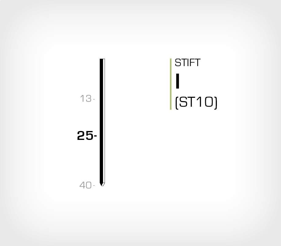 Stift I/25 Galv - Stiftverktyg