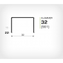 Klammer 32/22 (561-22K) - 1500 st / ask