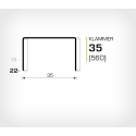 Klammer 35/22 (560-22K) - 15000 st / kartong