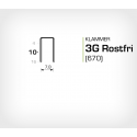 Klammer 3G/10 SS Rostfri (670-10 SS) - 10000 st / ask