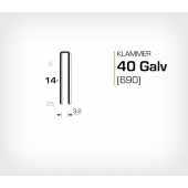 Klammer 40/14 Elförzinkad Galv (690-14)