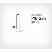 Klammer 40/22 Elförzinkad Galv (690-22)