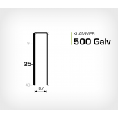 Klammer 500/25 Elförzinkad Galv (HK525)