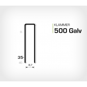 Klammer 500/35 Elförzinkad Galv (HK535)