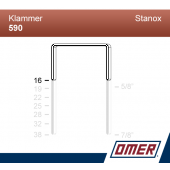 Klammer 590/16  - Emballageklammer