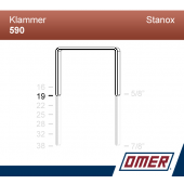 Klammer 590/19  - Emballageklammer