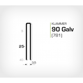 Klammer 90/25 Galv - Elförzinkad (781-25)