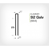 Klammer 92/25 Galv - Elförzinkad (664-25)