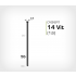 Vitlackerad dyckert 14/50 Vit galv (SKN 16-50 Vit)