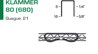 Klammer 80 (680) för klammerpistol 80.16 RB