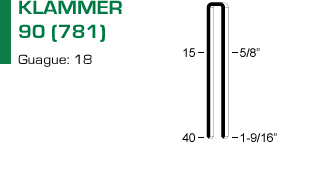 Klammer 90 (781) för klammerpistol 90.740