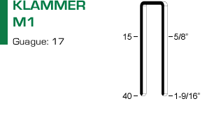 Klammer M1 för klammerpistol M1.740