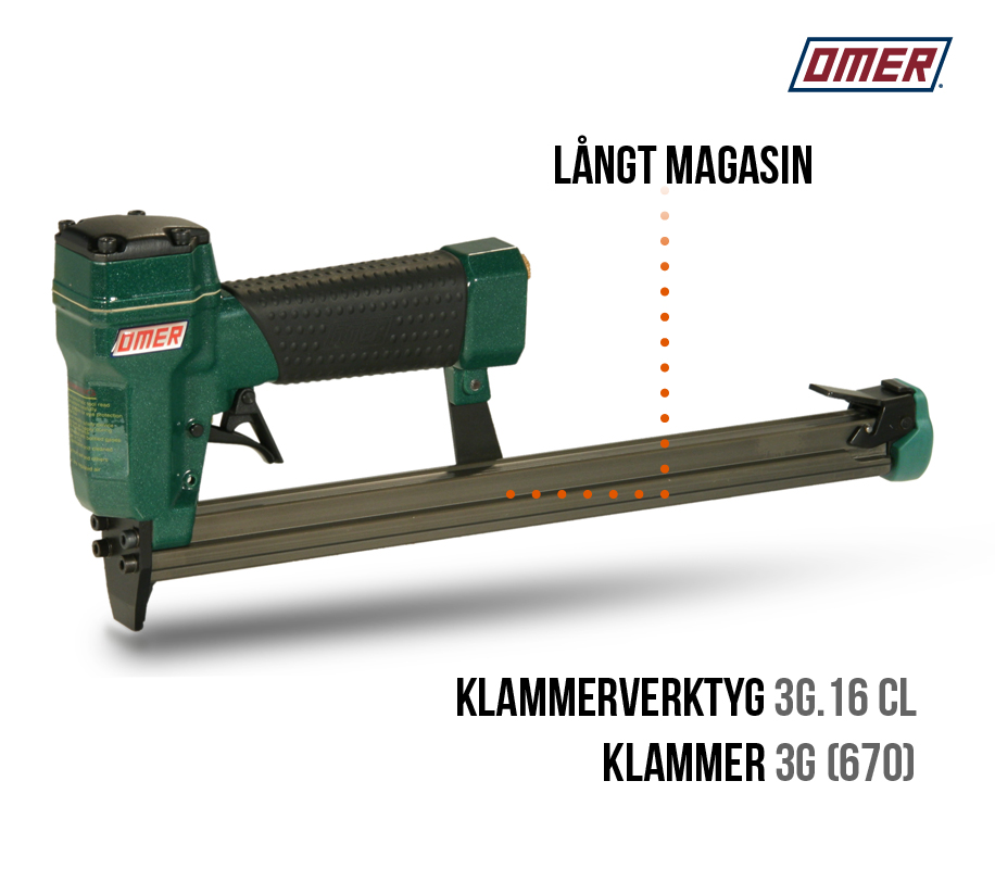 Klammerpistol 3G.16 CL för 670 och 3G klammer